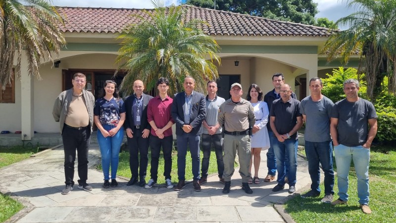 Comitiva do Cetran/RS foi recebida por autoridades de trânsito de Sentinela do Sul